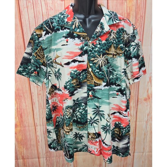 Tommy Hilfiger Mens Hawaiian Shirt XL Custom Fit NEW NWT - Picture 1 of 7